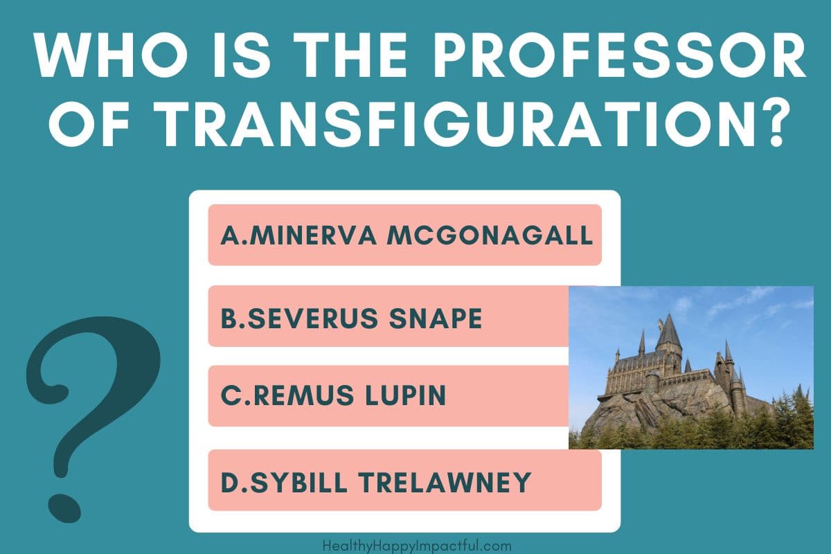 multiple choice Harry Potter trivia quiz with answers