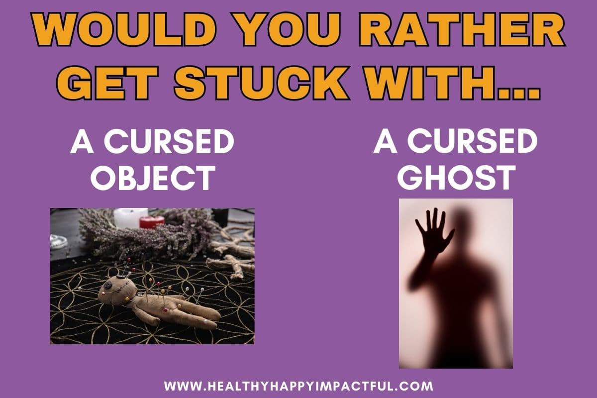 creepy would you rather Halloween questions for adults and teens