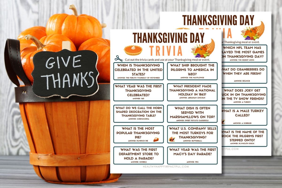 175 Best Thanksgiving Day Trivia (+Free Printable) 2023