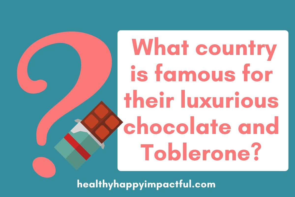candy around the world; chocolate trivia