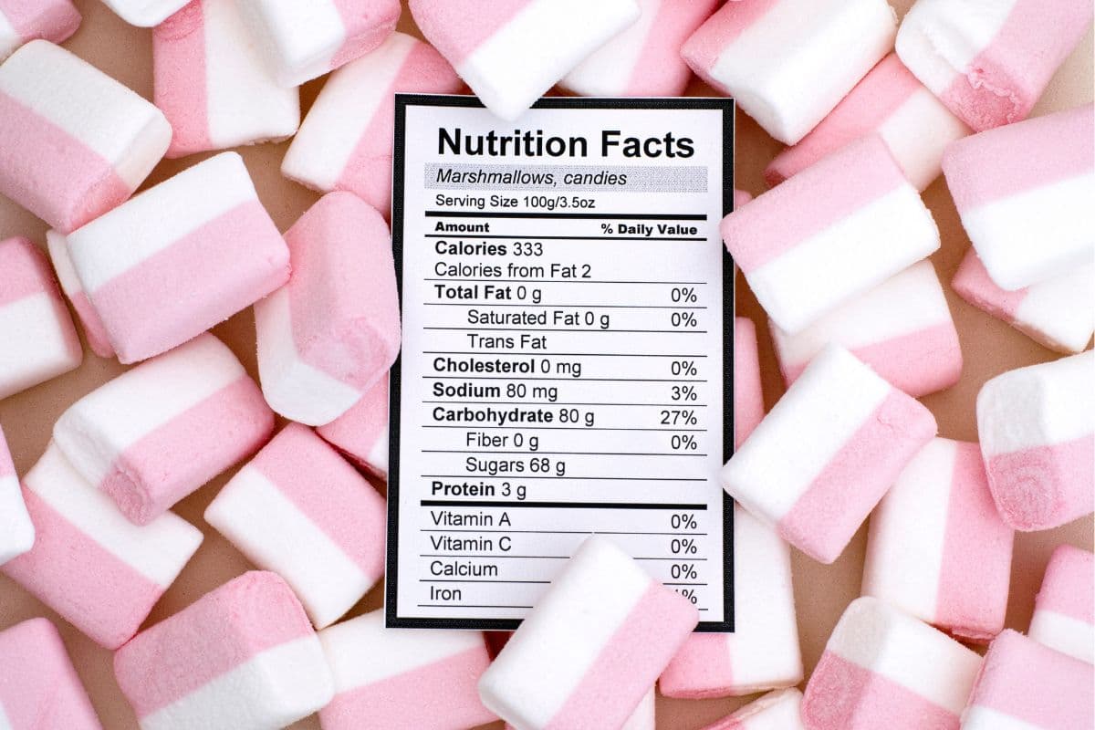 marshmallow nutrition facts