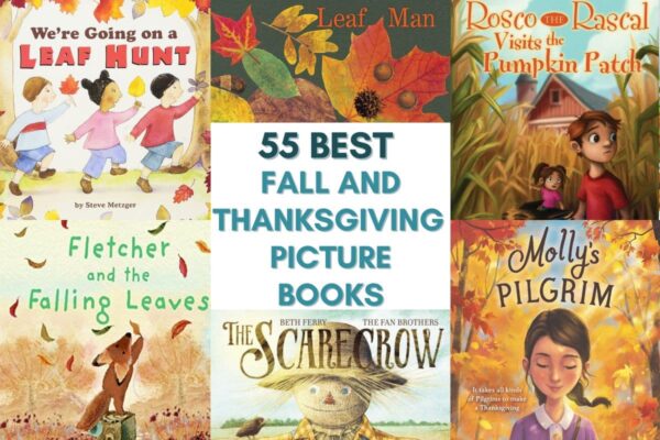 featured image; best fall and Thanksgiving picture books
