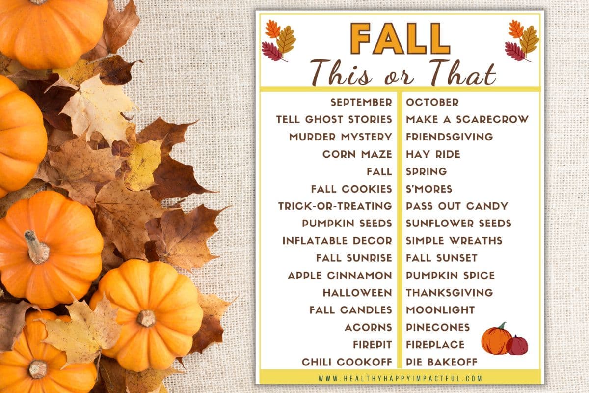 fall theme this or that questions for family and friends games, featured image