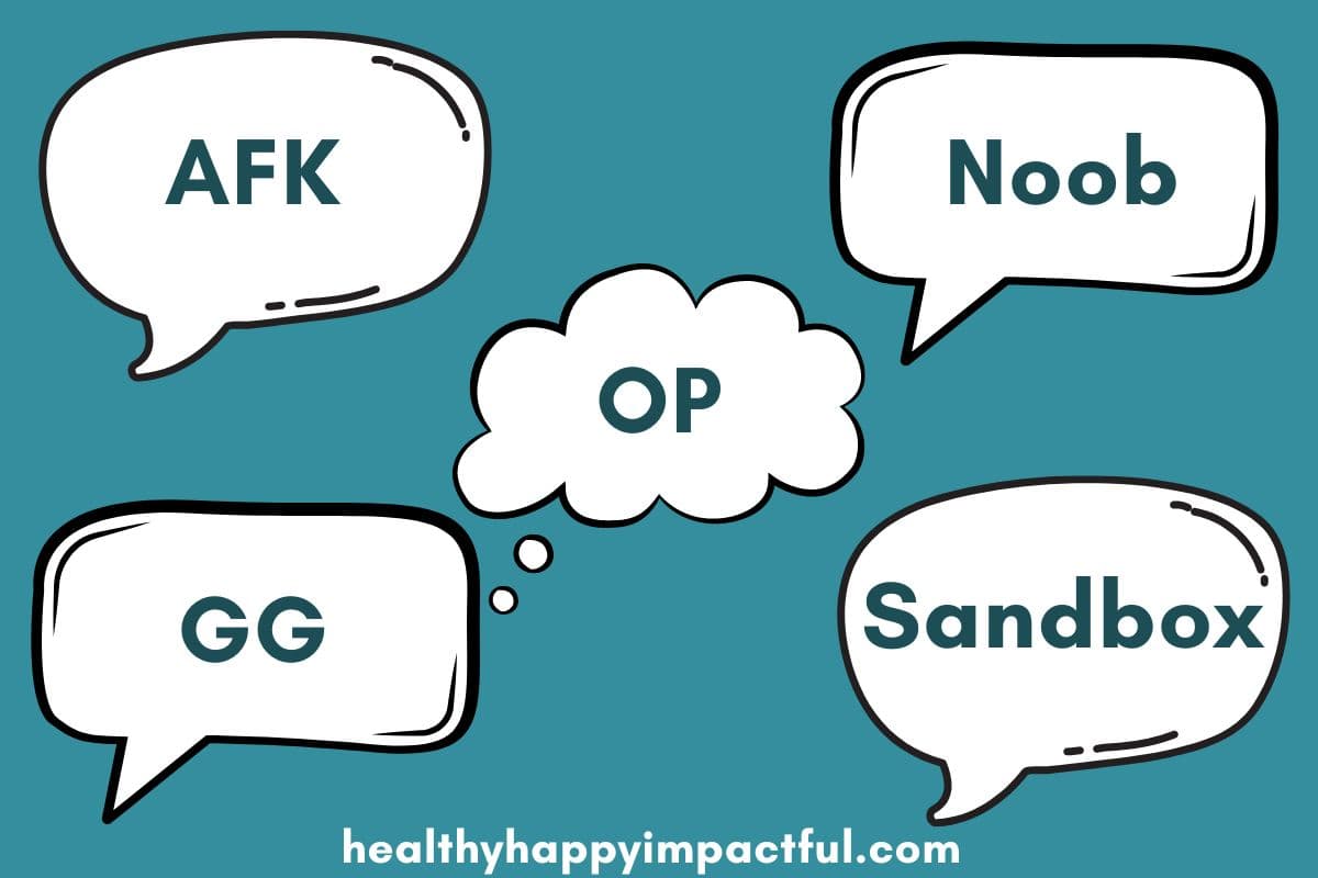 Video game trivia questions and answers about terms and lingo
