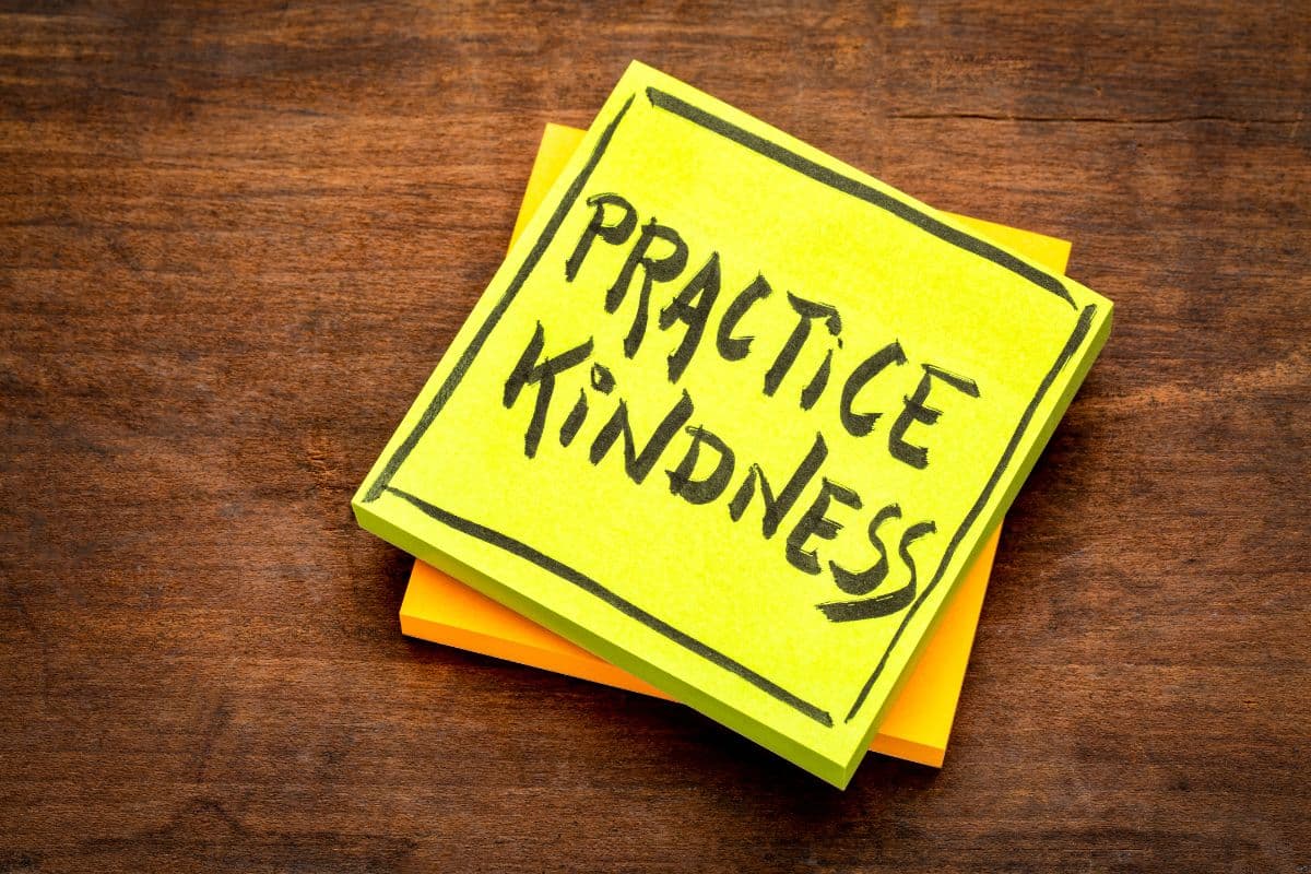 kindness sticky notes; activities for middle school