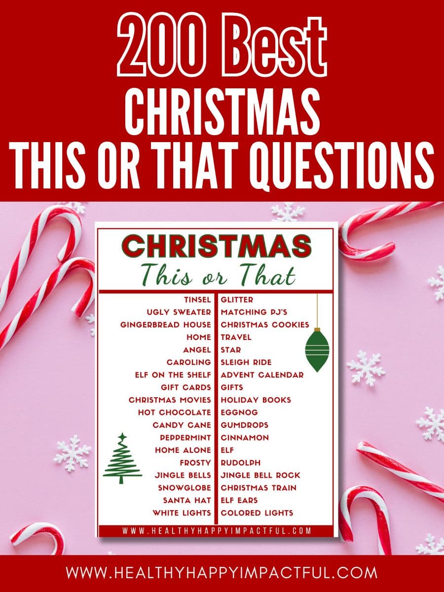 title pin; what is a good this or that question for Christmas?