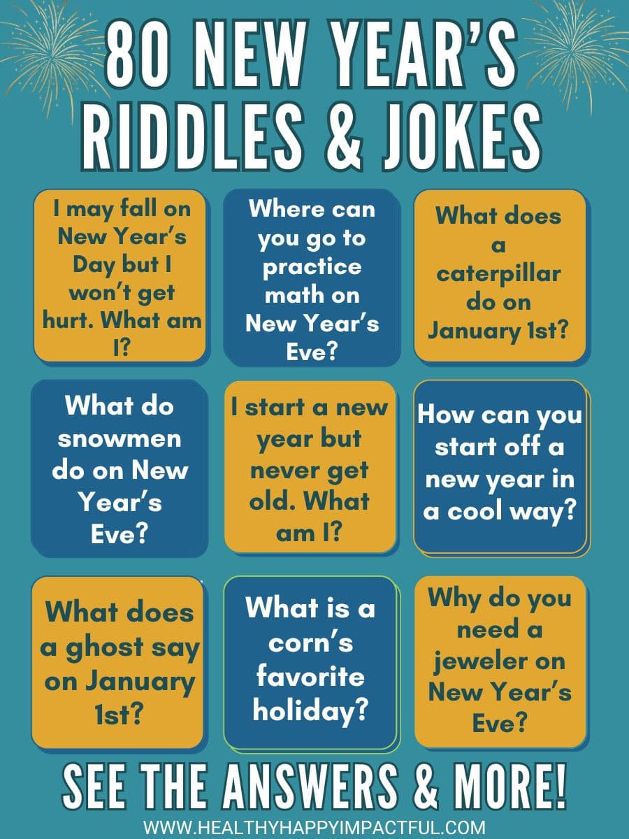 january jokes; new years riddles; for kids and adults