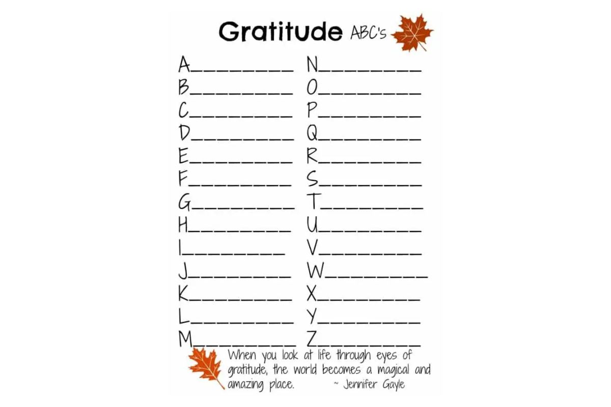 Gratitude ABC's