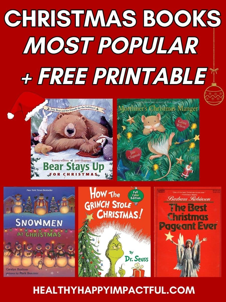 Family Christmas picture books to read aloud; children's; popular; printable; classic