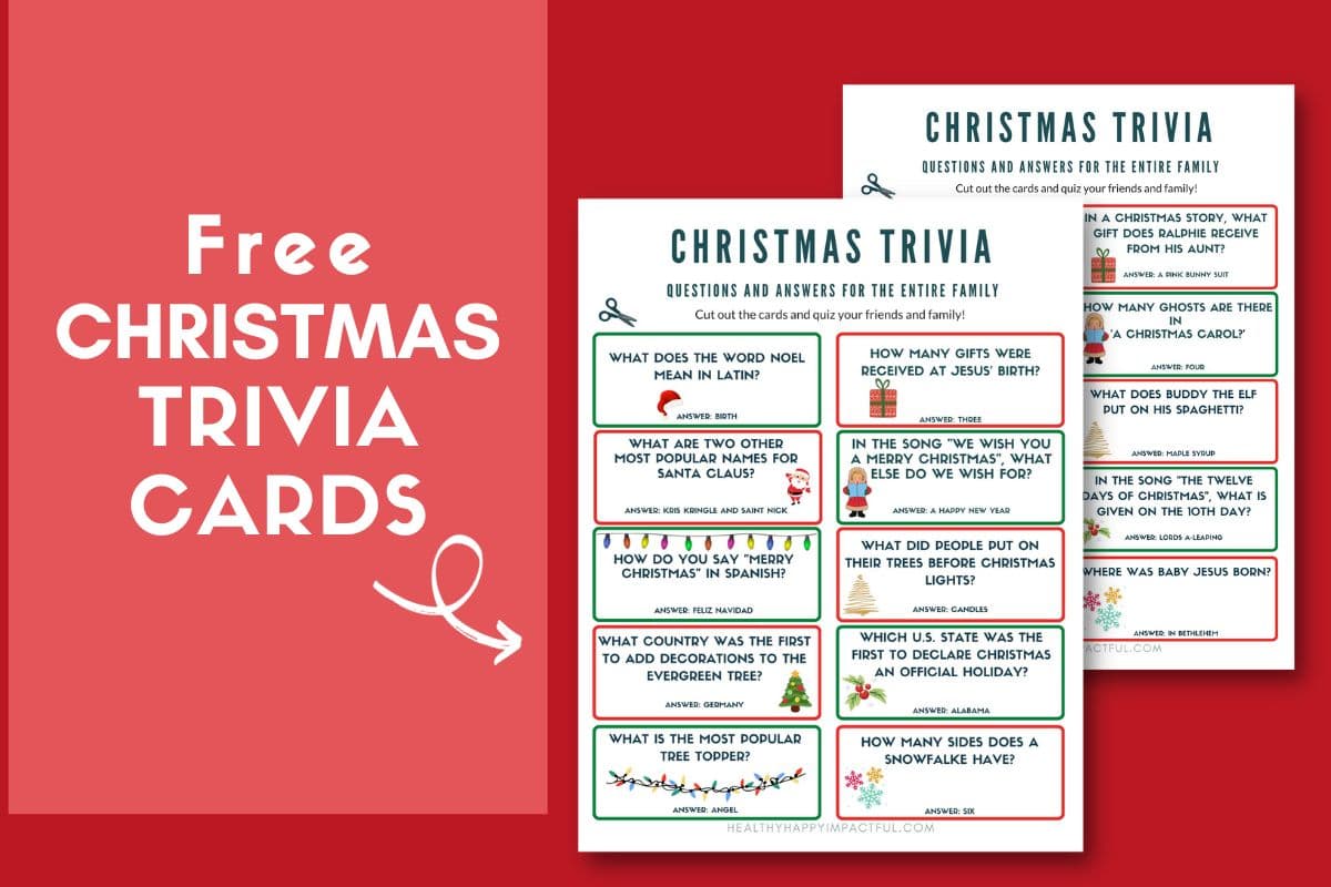Christmas trivia questions and facts for kids about Santa Claus, culture, and food