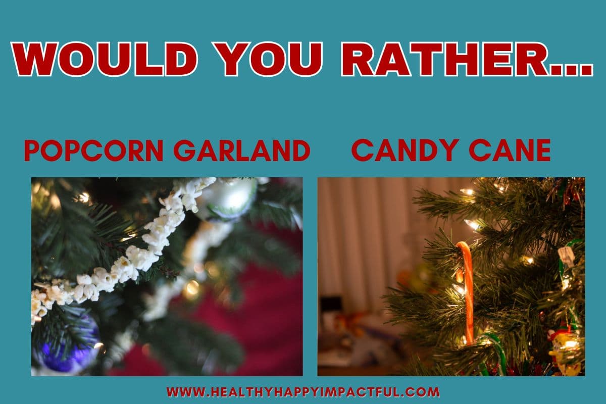 holiday food would you rather; this or that