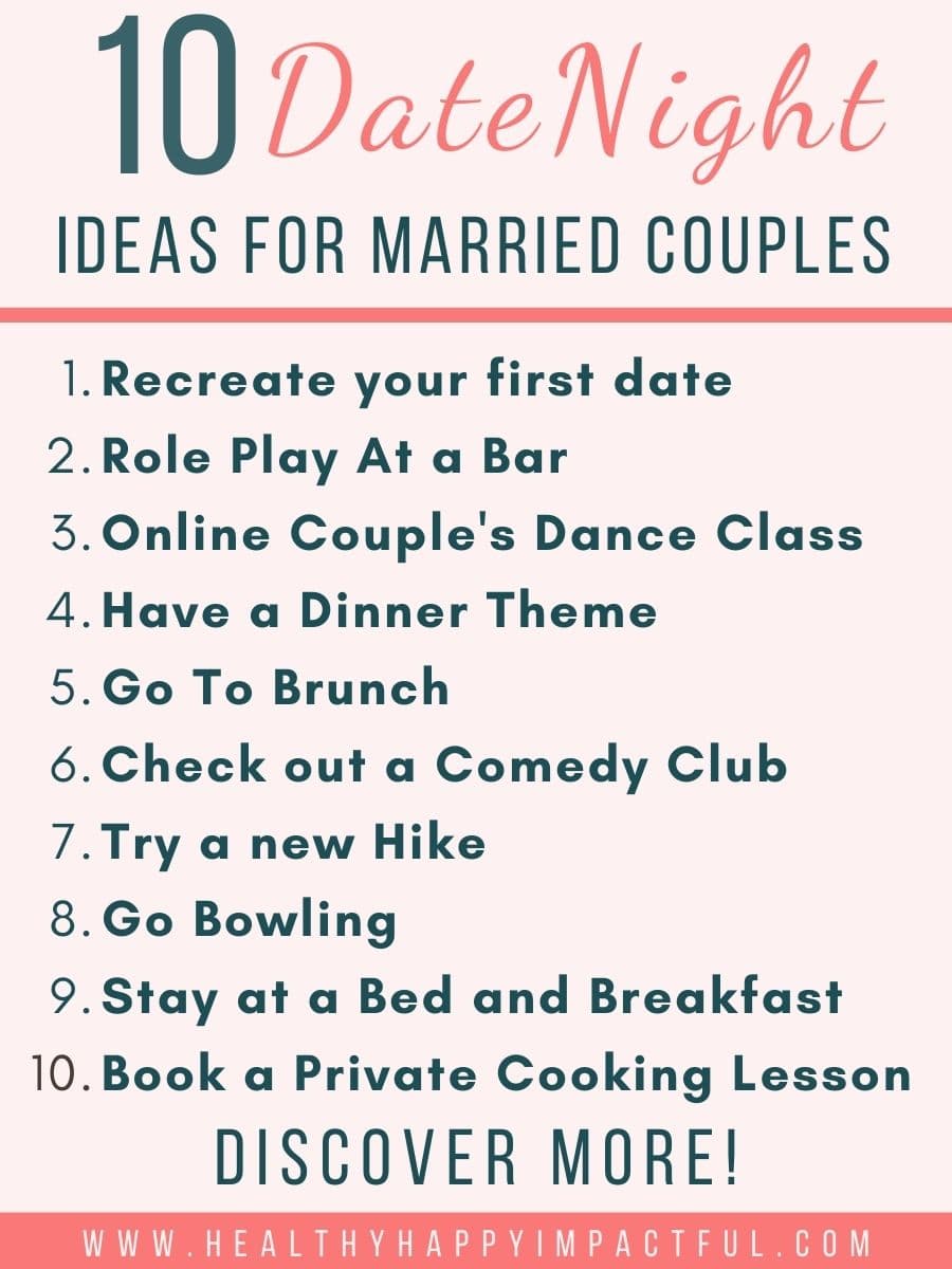 date ideas for married couples and newlyweds