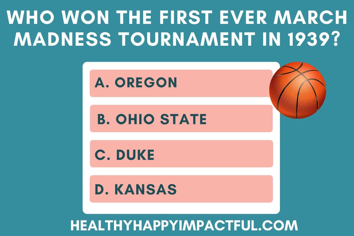 multiple choice ncaa march madness tournament fun facts and trivia