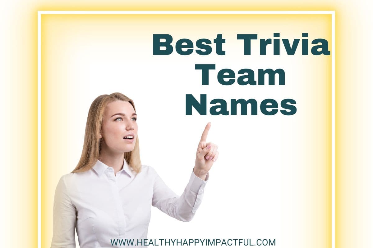 Best funny trivia teams names for 2024