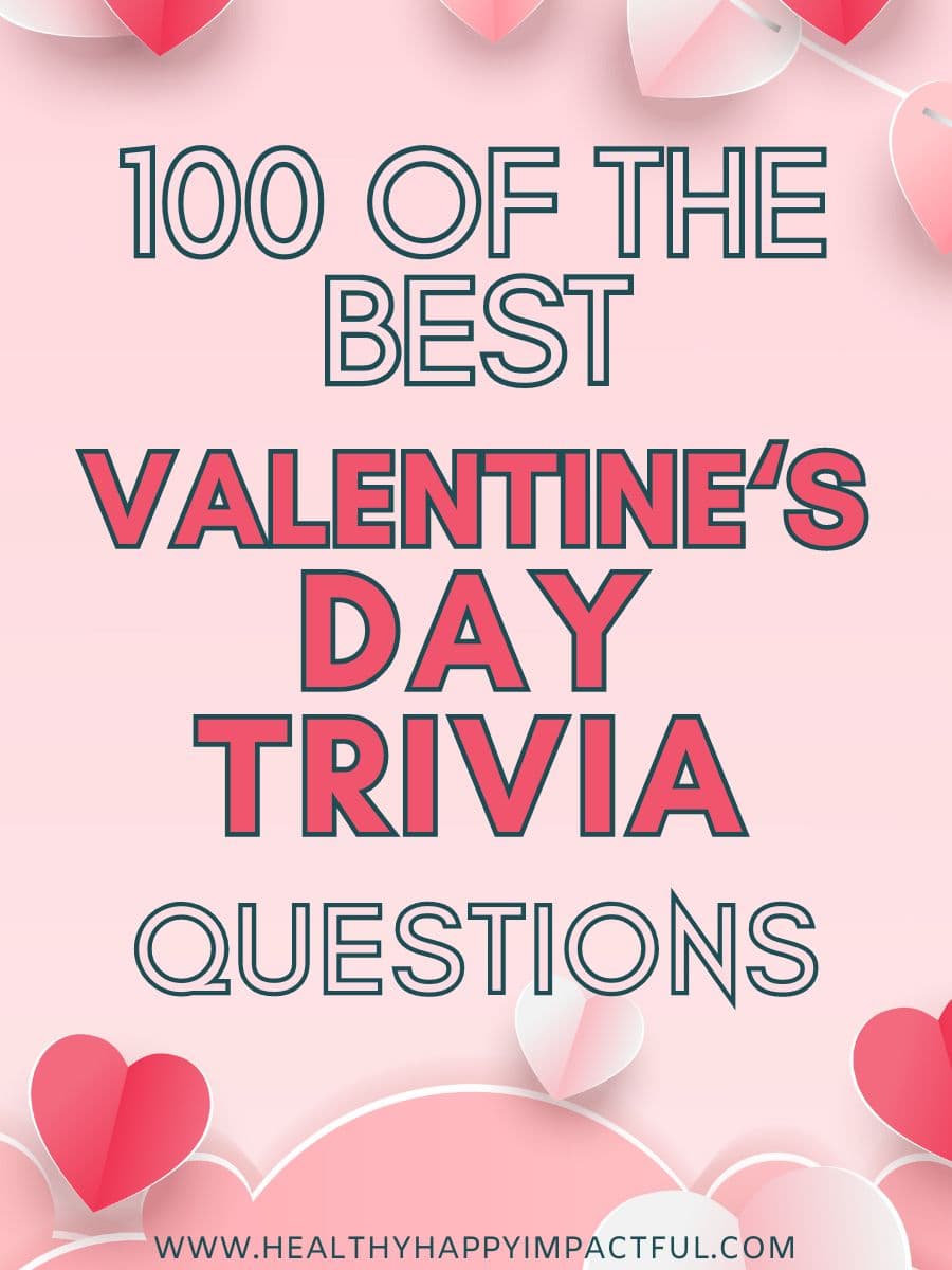 Easy Valentine's Day trivia questions for elementary students and kids