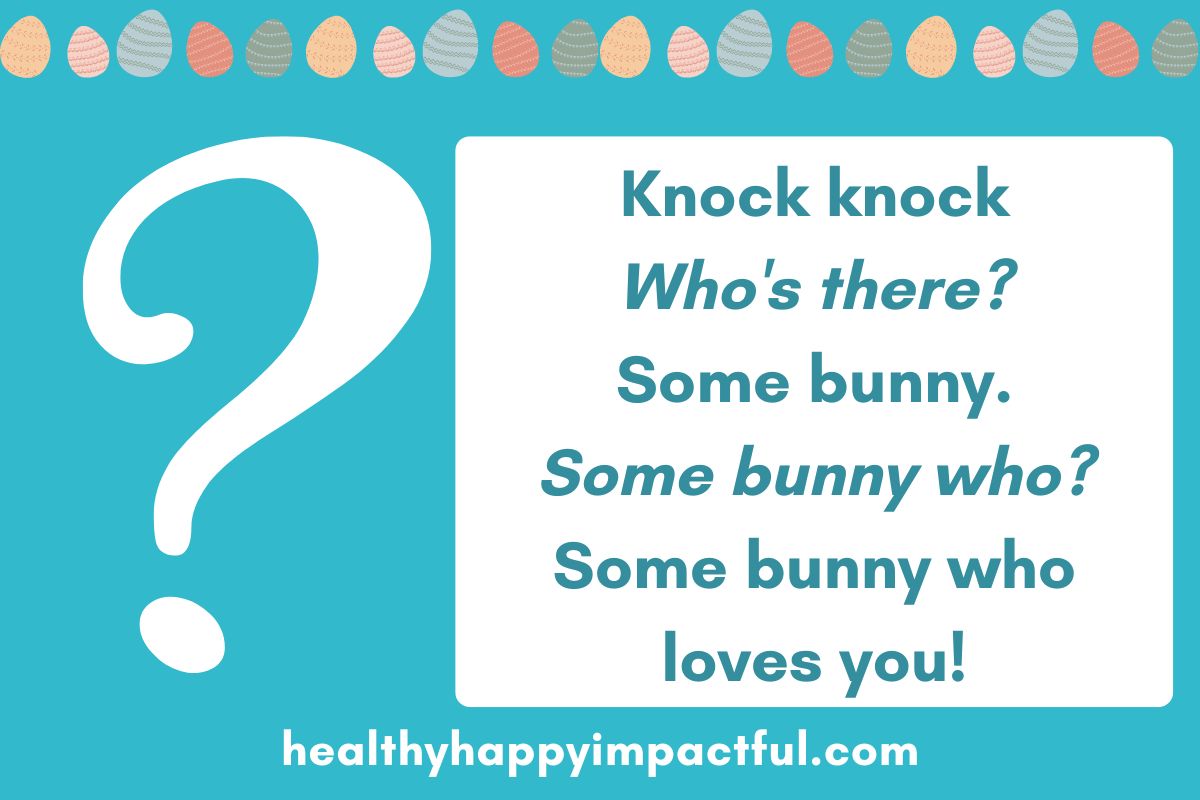 Easter knock knock jokes; kindergarten; cute