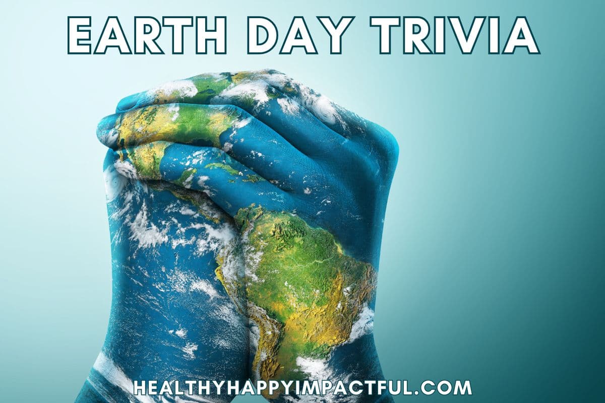 Earth day trivia game for elementary school, middle school, high school, and adults