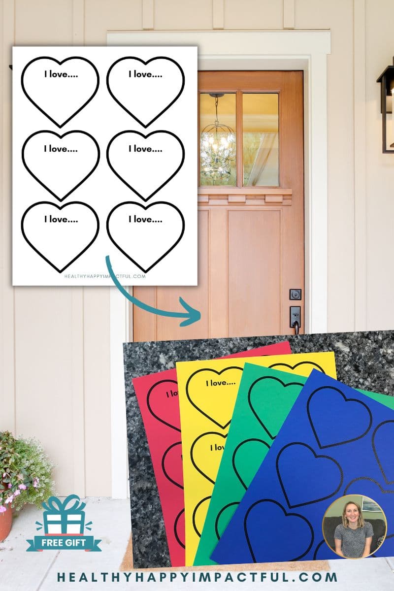 free blank kindness love heart templates