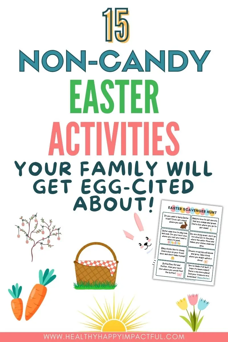no candy Easter activities for kids and family, things to do at Easter