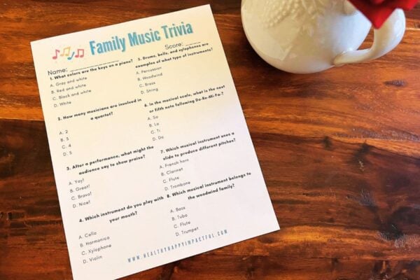 How I connected, music trivia Family Night Club