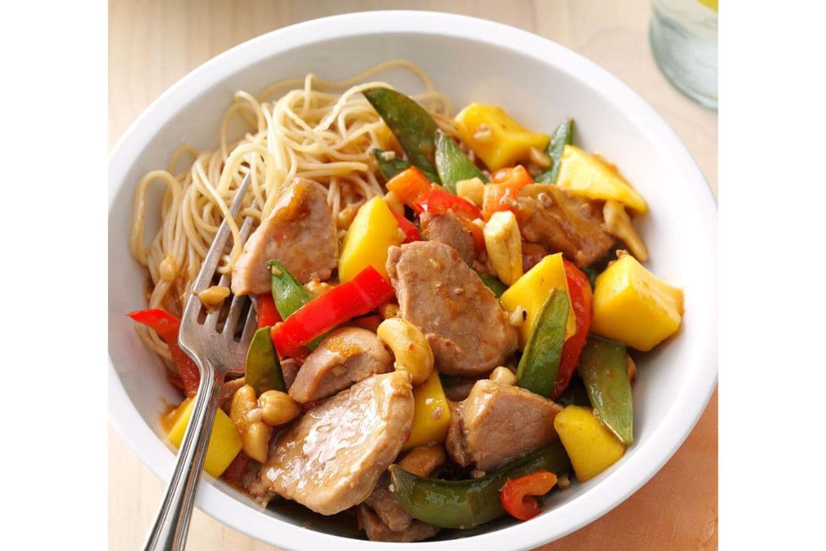 Pork and Mango Stir-Fry