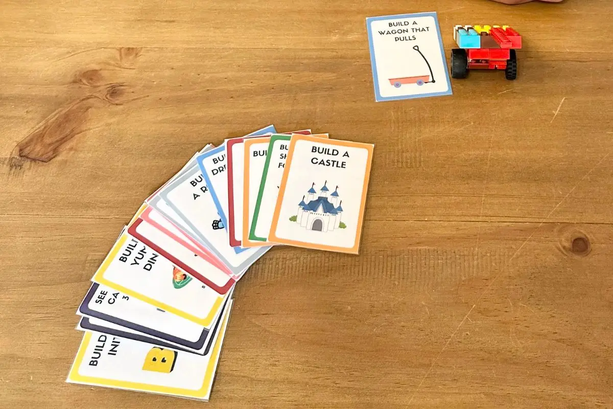 example of lego challenge cards free printable