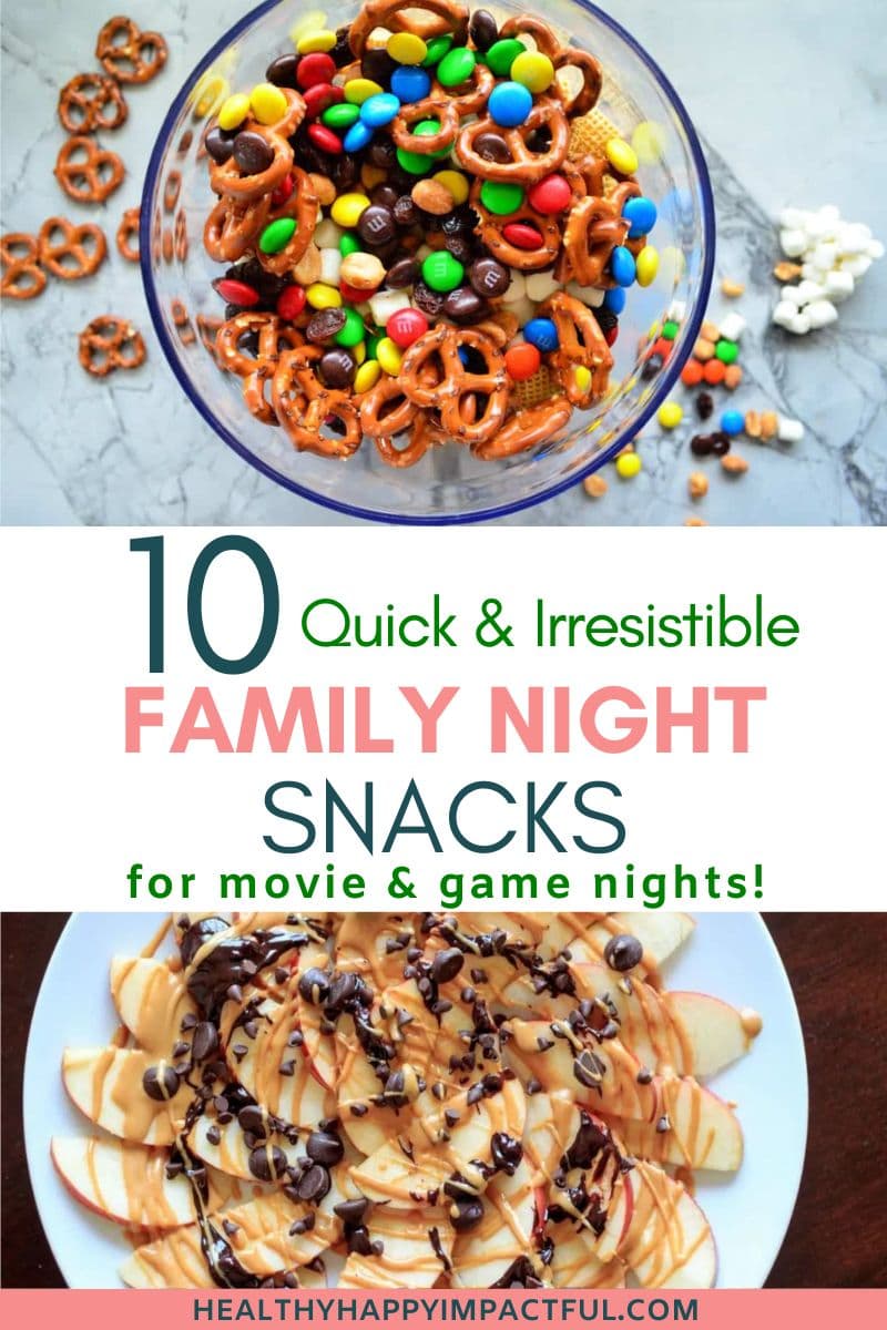 tasty family night snacks and ideas for parties and gatherings pin