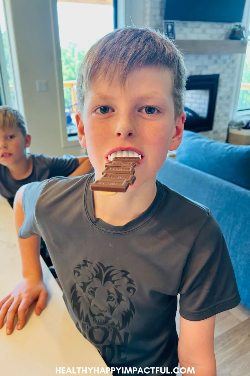 candy balance Halloween minute to win it games for kids, families, groups, and adults