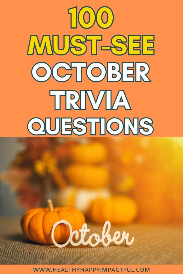 100 October Trivia Questions (Do You Know These Fun Facts?) 2025