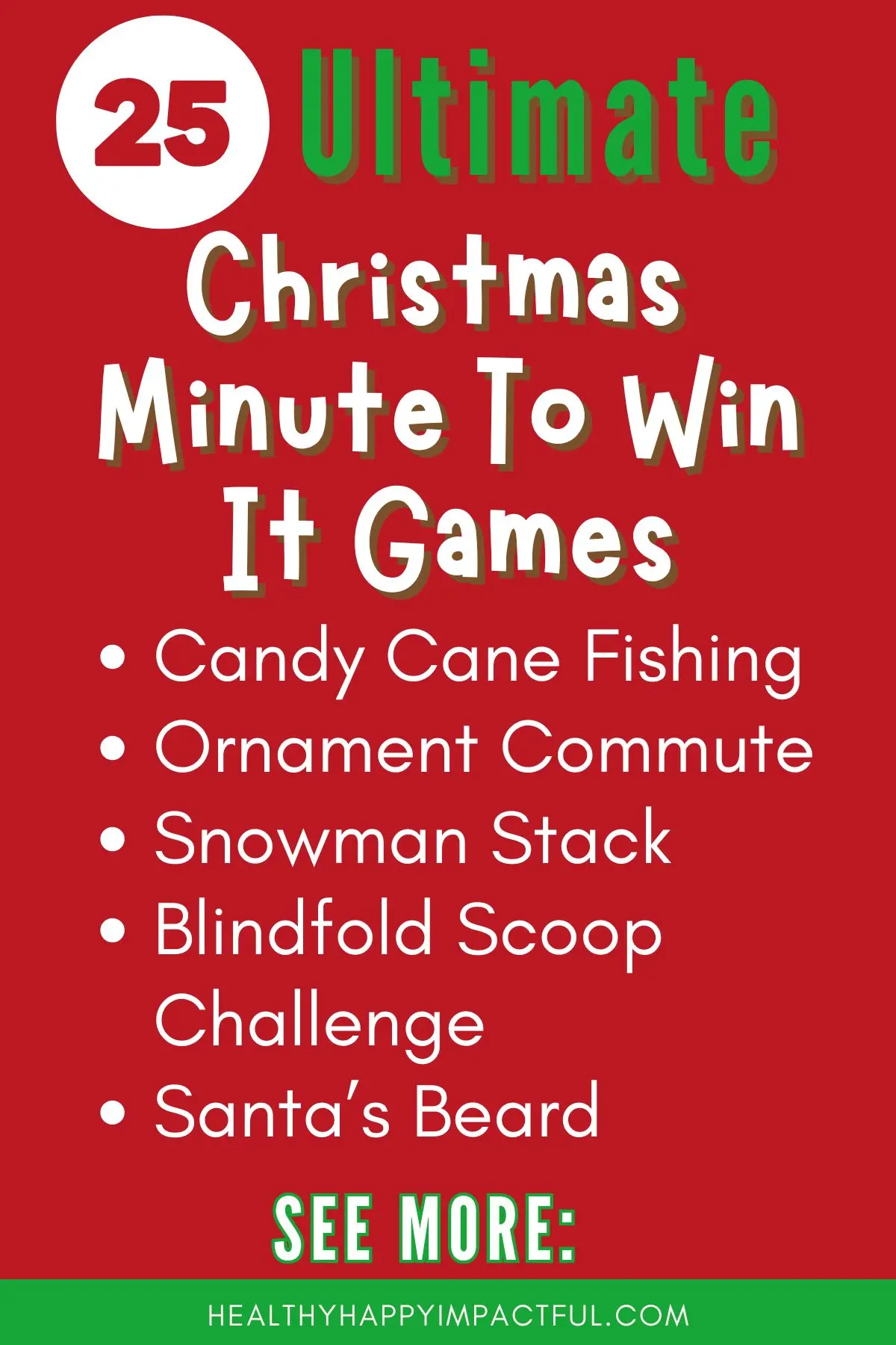 Christmas minute to win it games for kids and adults
