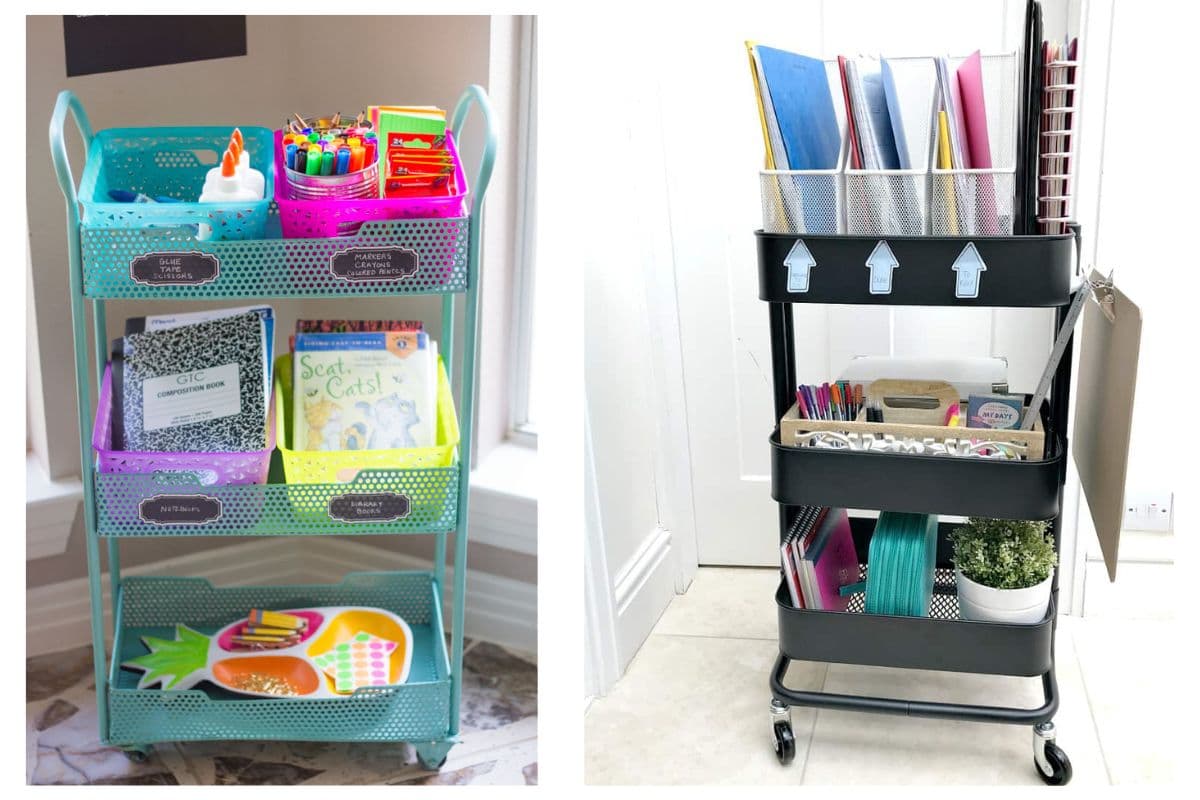 Movable homework station ideas for kids