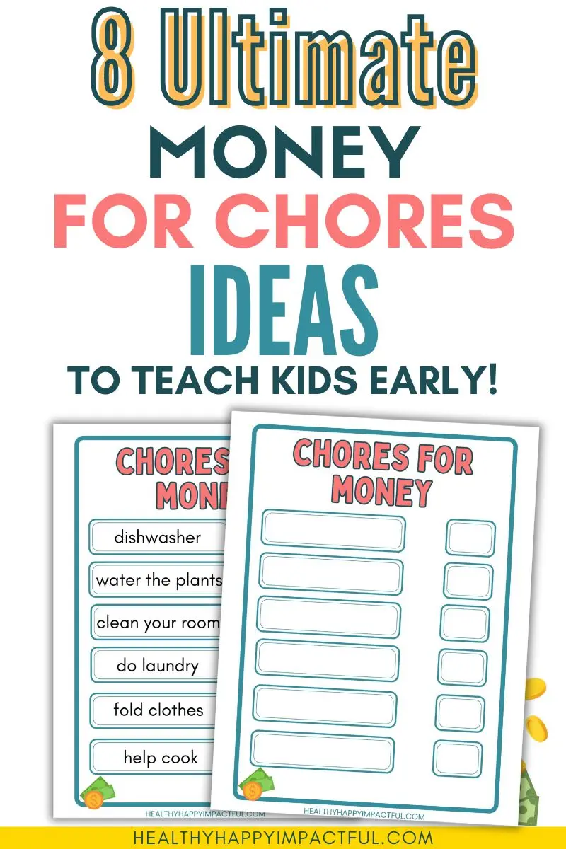 money for chores chart pin