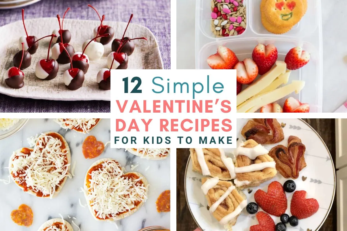 kids Valentine's Day treats and recipes; no bake; breakfast ideas; healthy