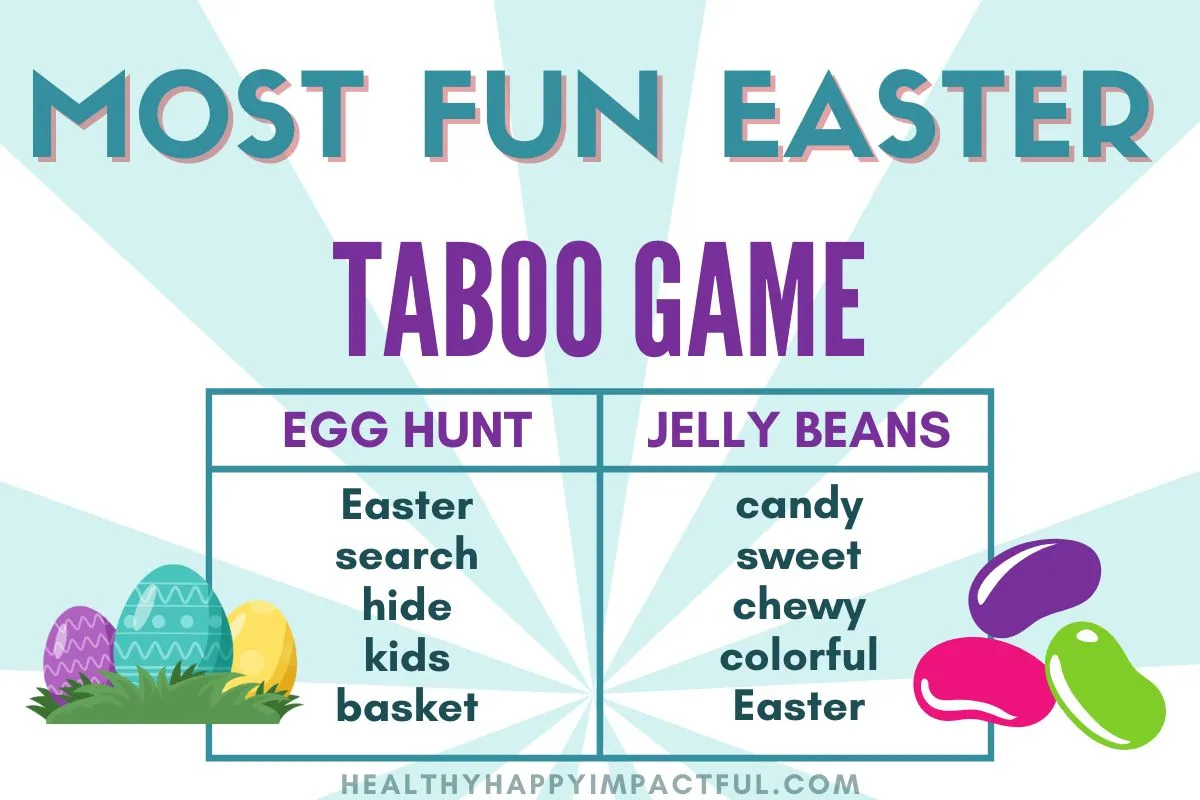 Easter taboo games; egg; printable taboo; spring cards