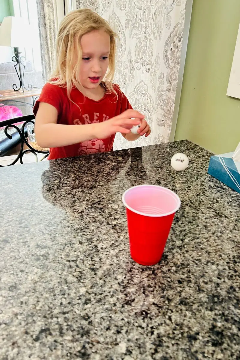 4th of July party games, minute to win it for kids, pong with cup