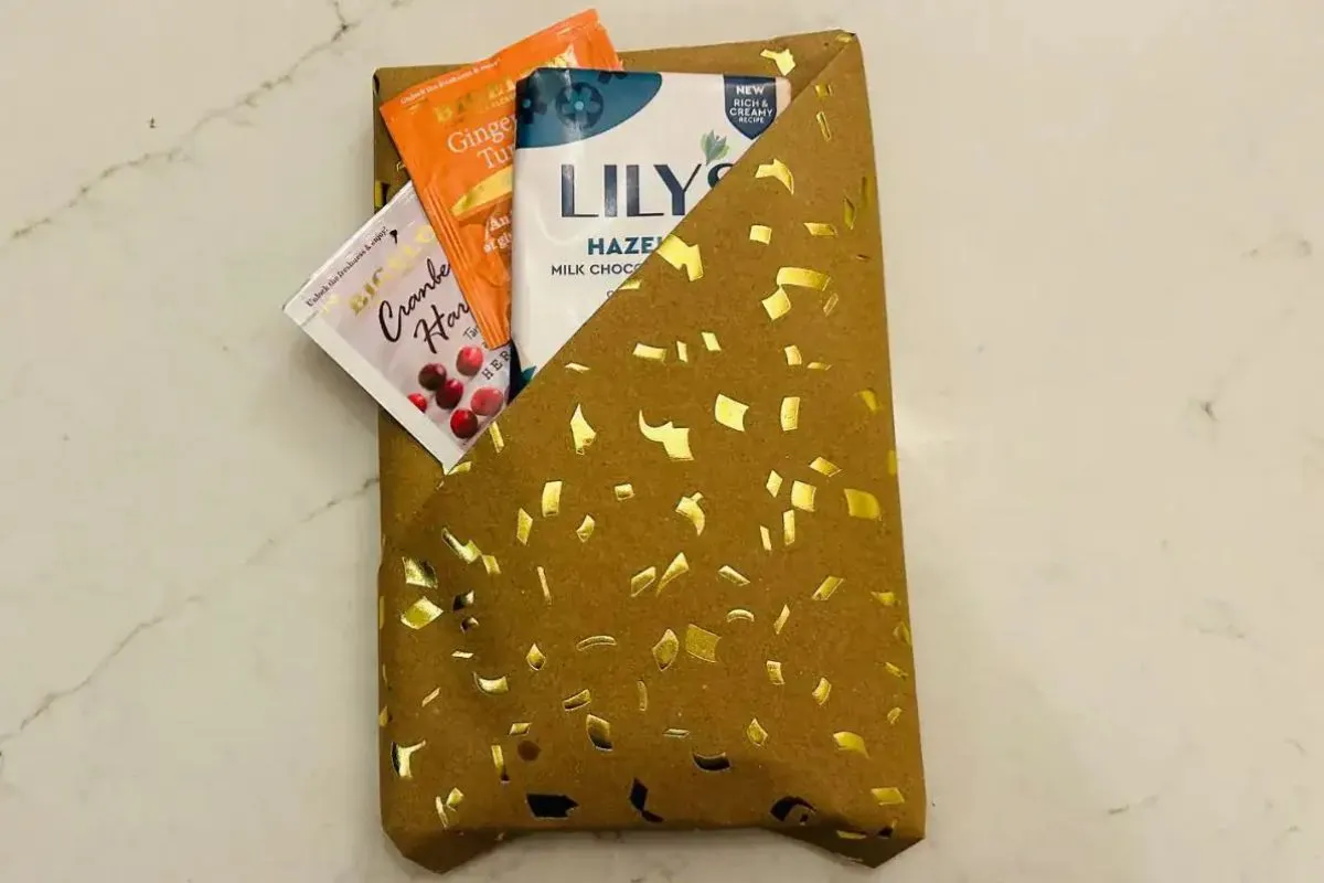 book wrapped gift