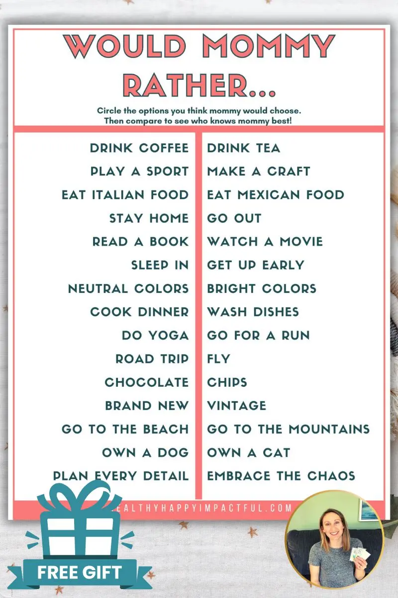 would mommy rather free printable