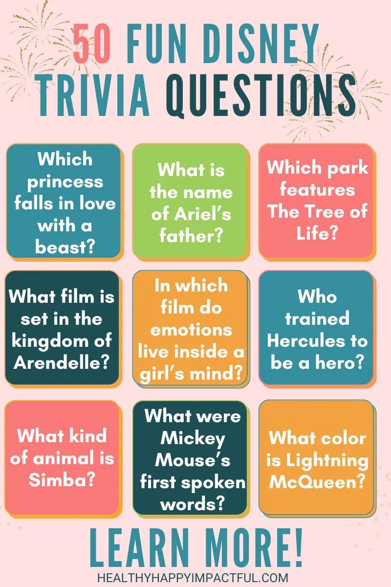 disney trivia questions and answers