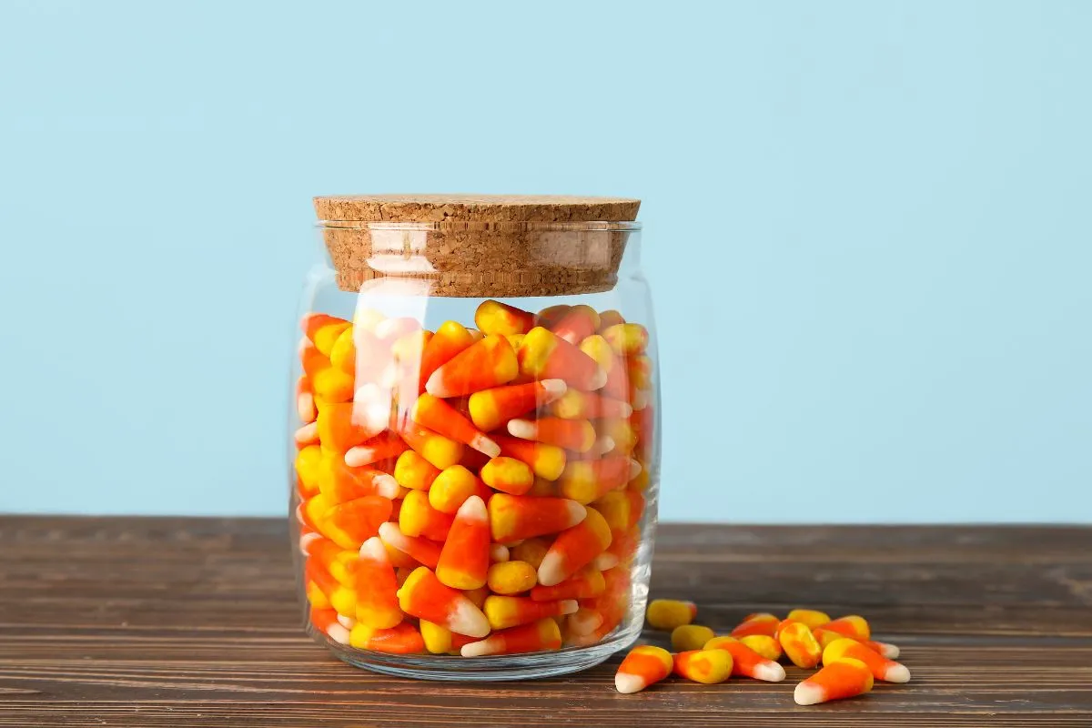 candy corn jar