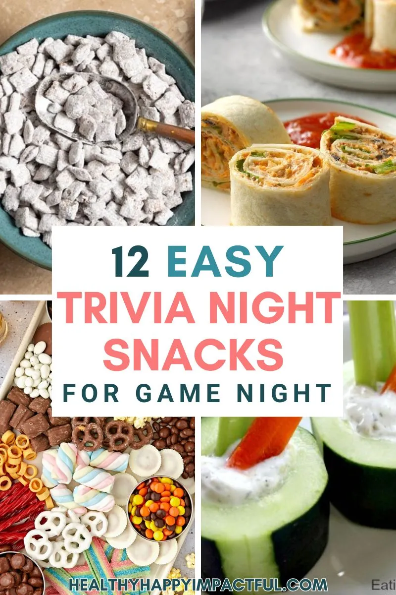 easy finger foods for trivia night snacks; healthy ideas; good