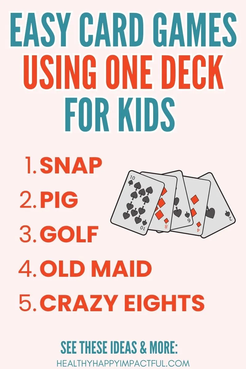 best and easy card games for kids; memory