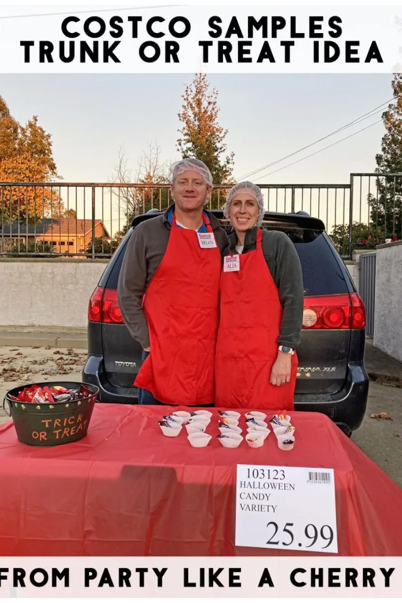 Costco samples trunk or treat ideas