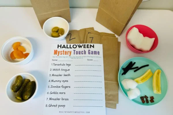 Halloween touch and feel mystery game featured printable