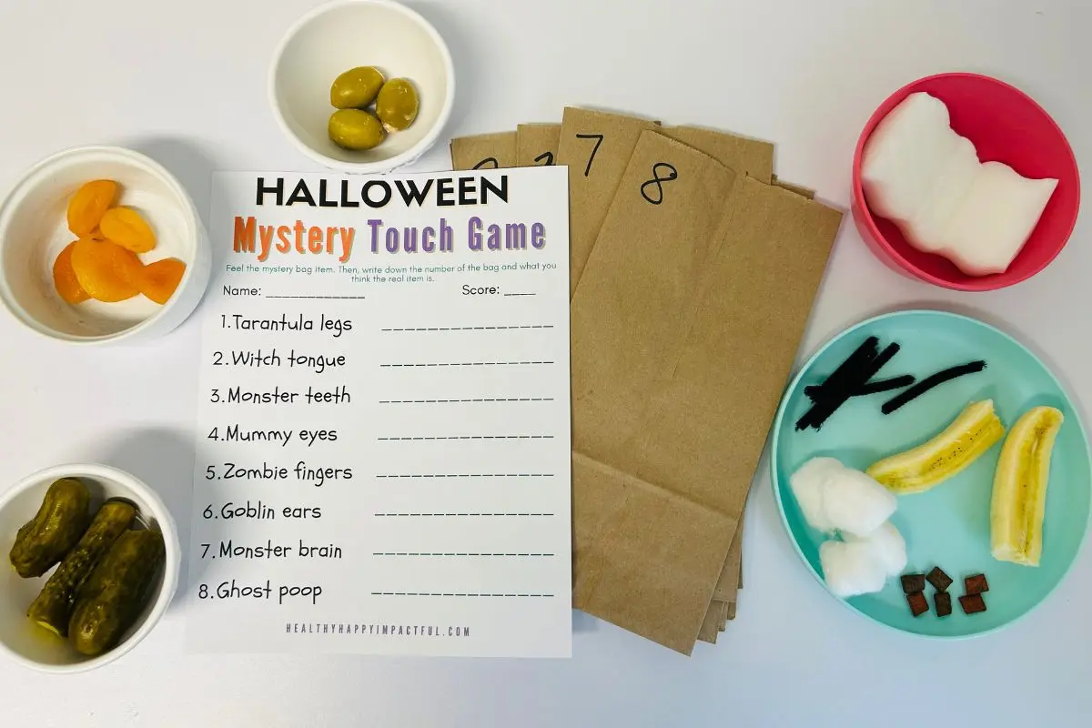 Halloween fun with food guessing