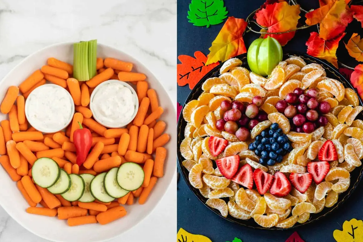 Easy healthy pumpkin trays