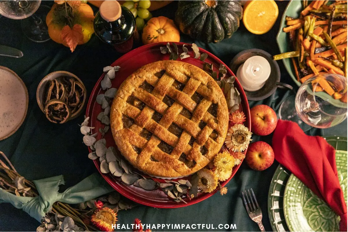 pie on a table