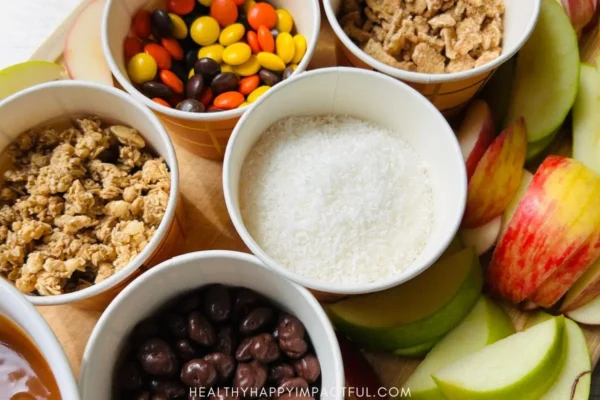 Easy diy caramel apple bar