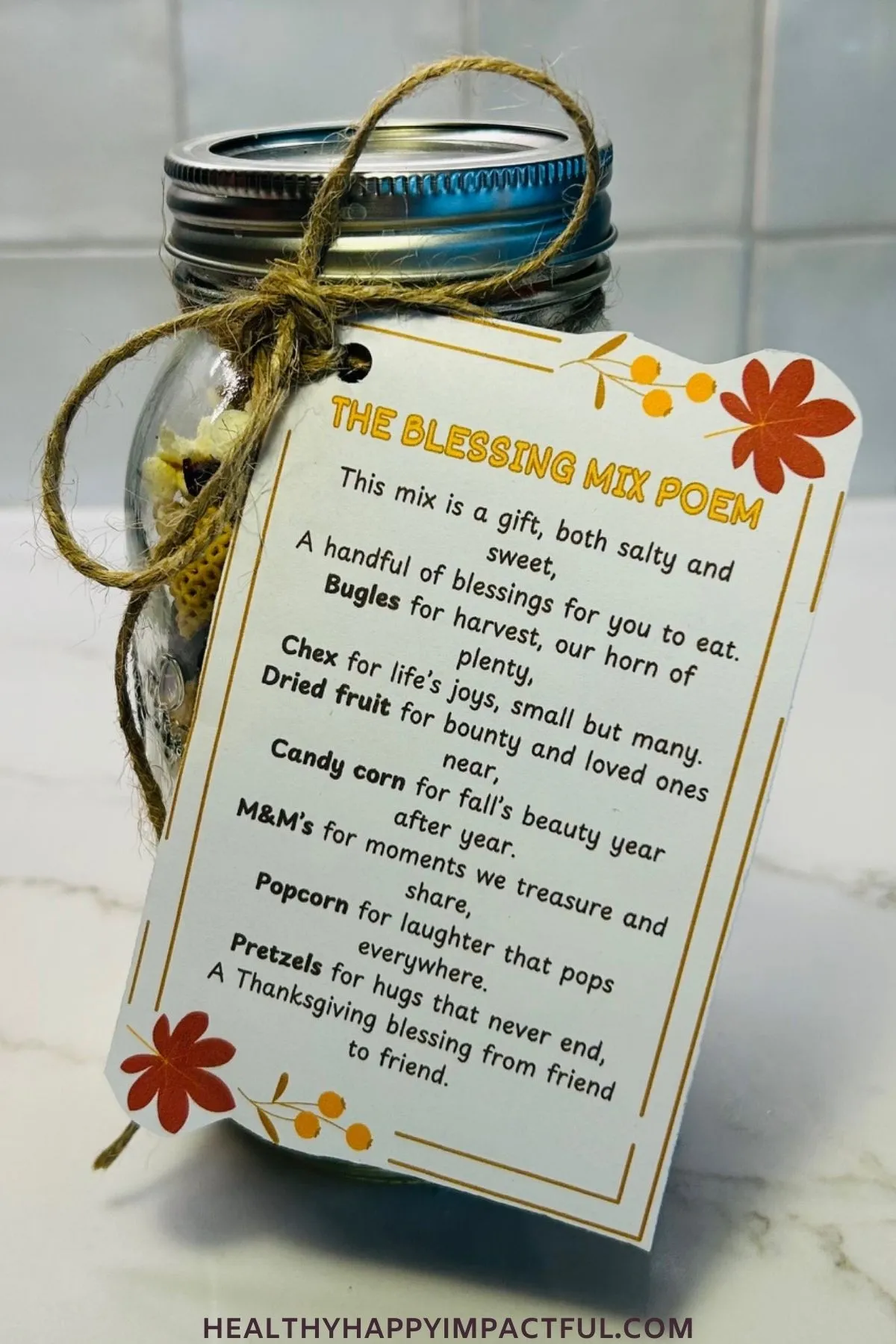 free printable blessing mix recipe