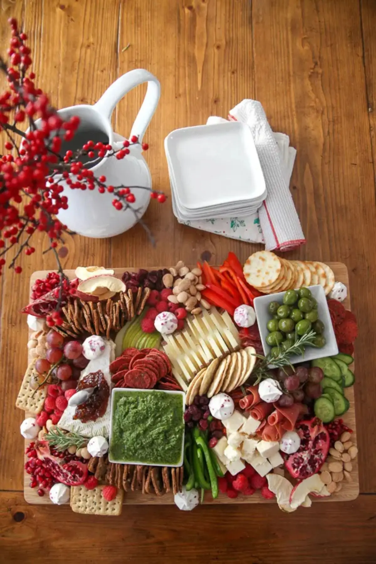 pesto holiday board