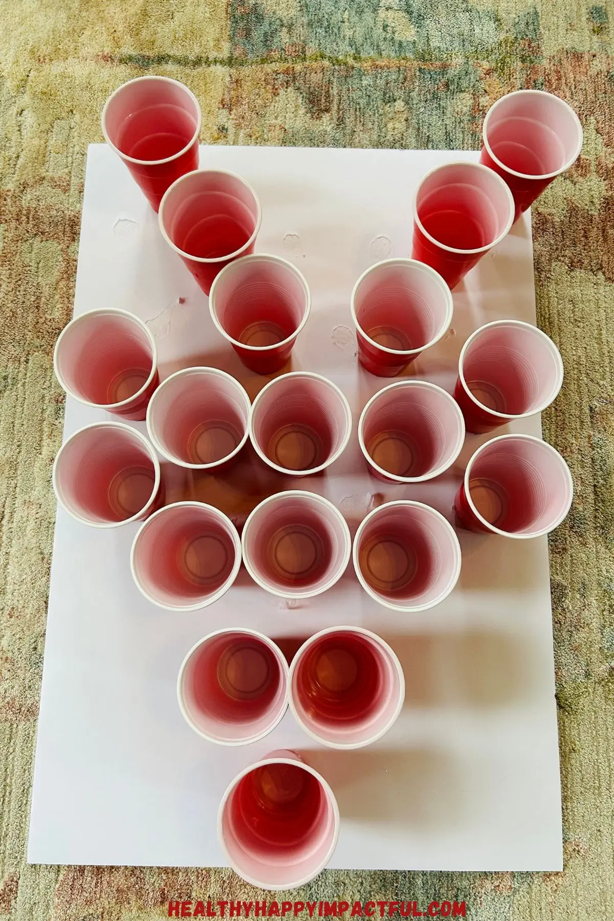 solo cups design for reindeer Christmas party punch board game